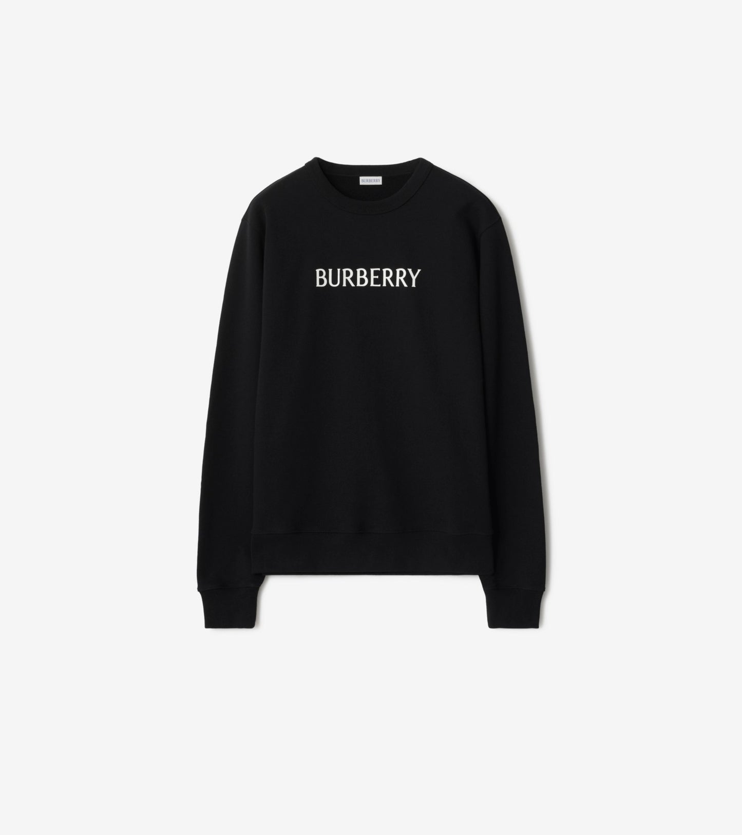 Logo Cotton Sweatshirt in Black