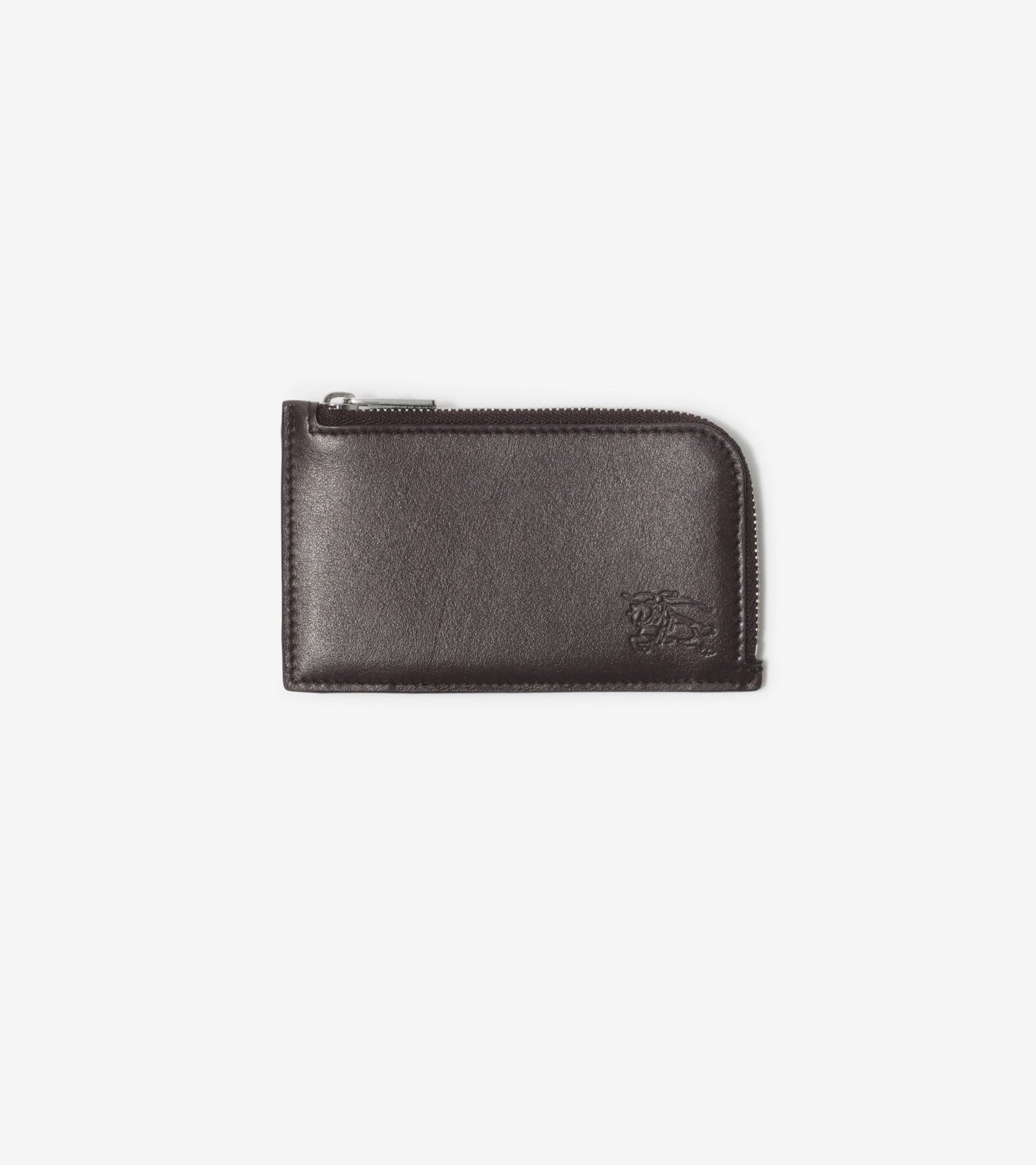 Pop Check Zip Card Case in Sand beige