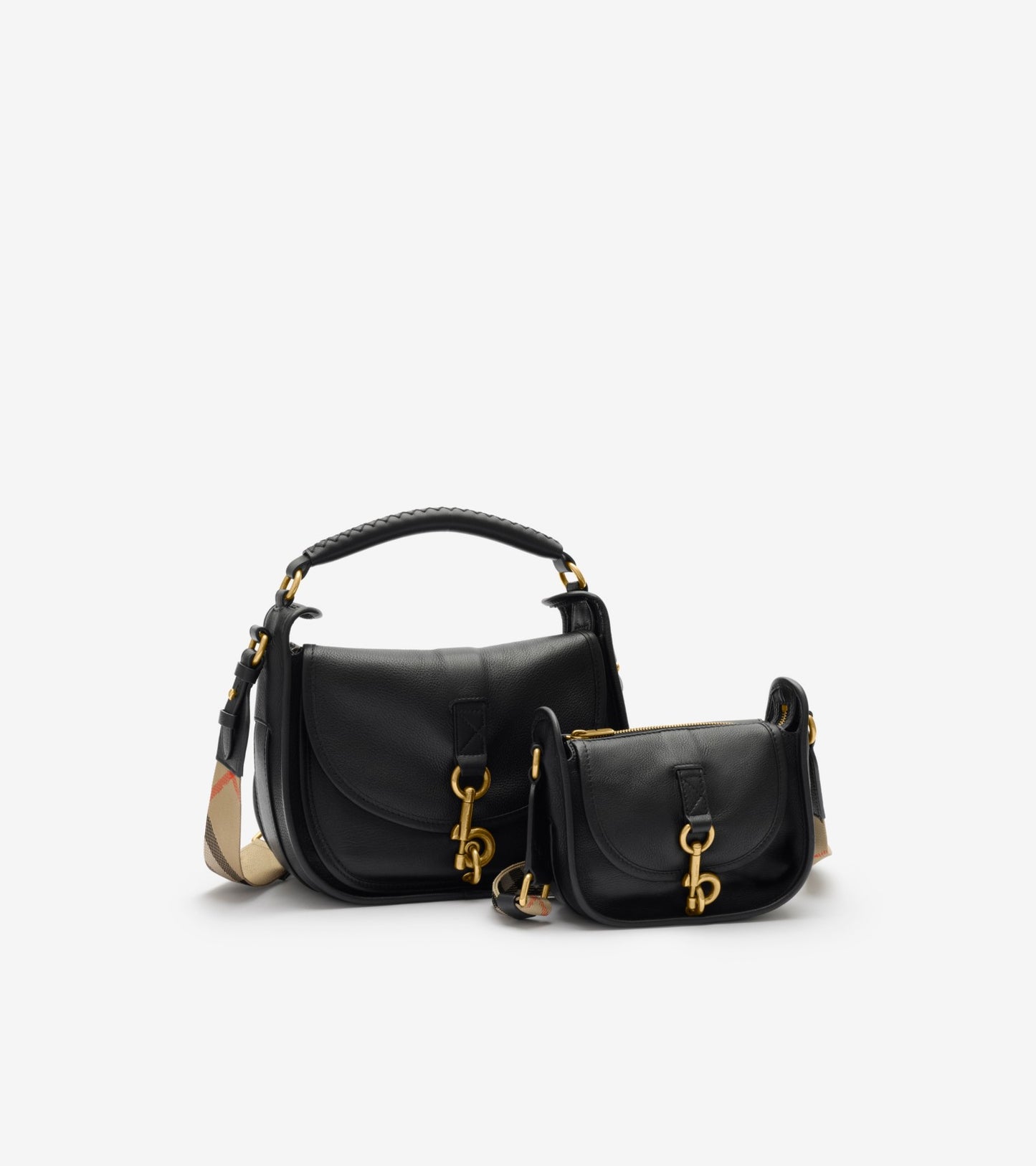 Mini B Clip Messenger Bag in Black