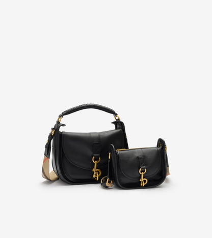 Mini B Clip Messenger Bag in Black