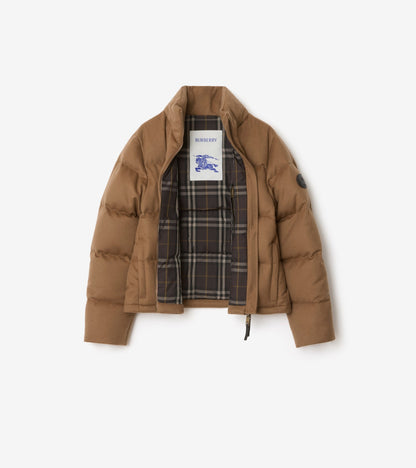 Cashmere Ambleside Puffer Jacket in Fawn brown