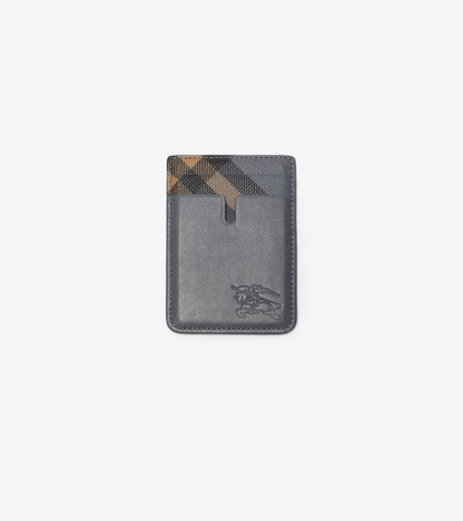 Pop Check Magnetic Card Case in Midnight blue