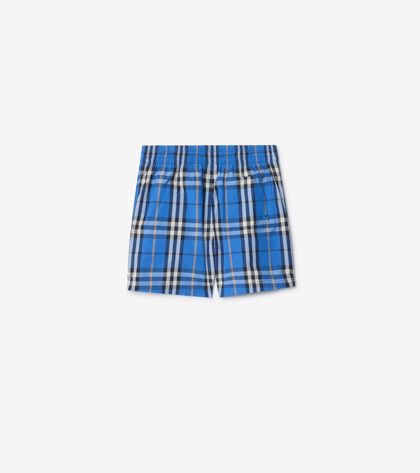 Check Swim Shorts in Hyacinth blue