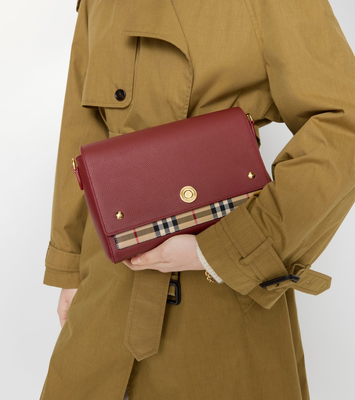 Note Bag in Archive beige/ruby red