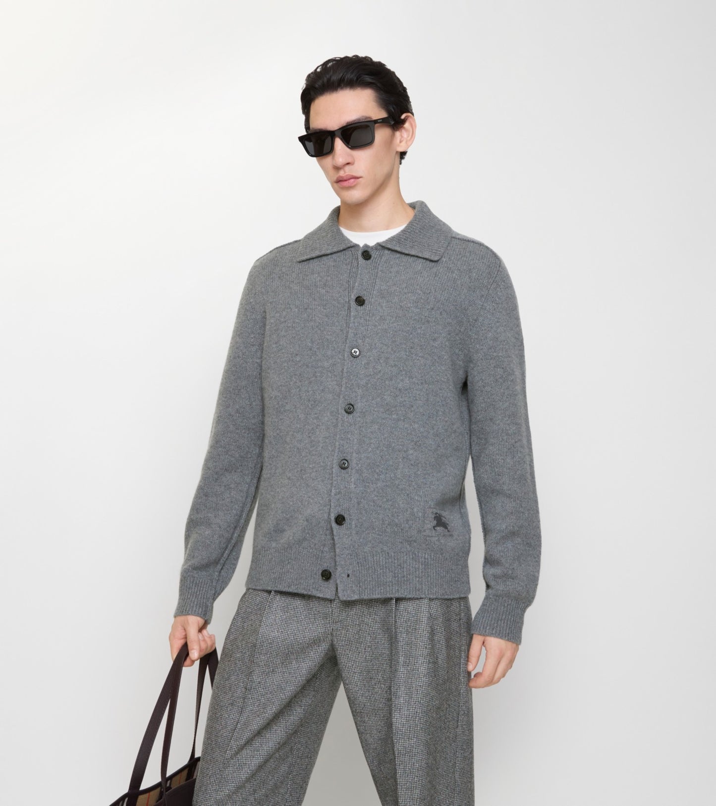 Cashmere Cardigan in Grey