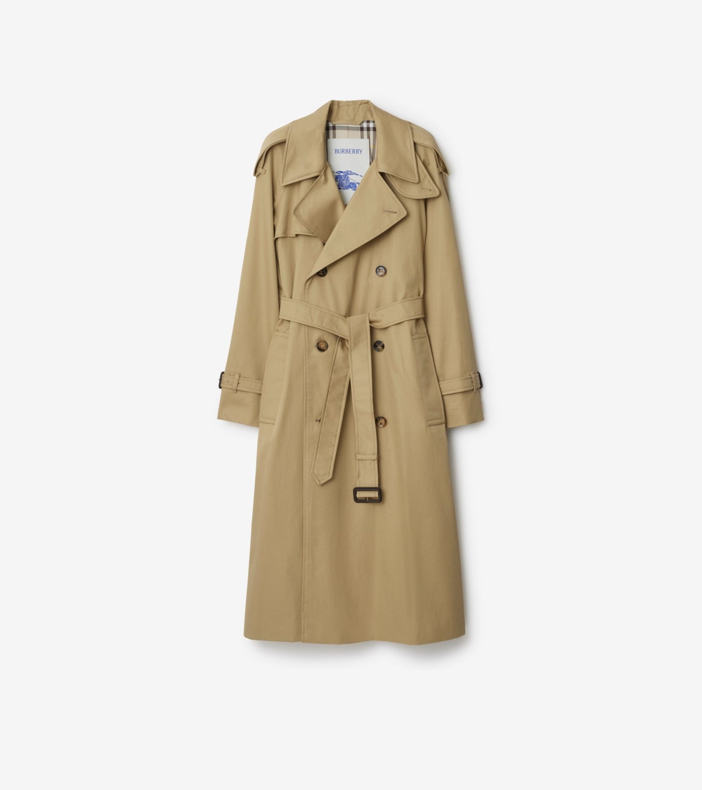 Long Castleford Trench Coat in Black