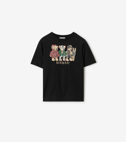 Thomas Bear and Friends Cotton T-shirt in Black