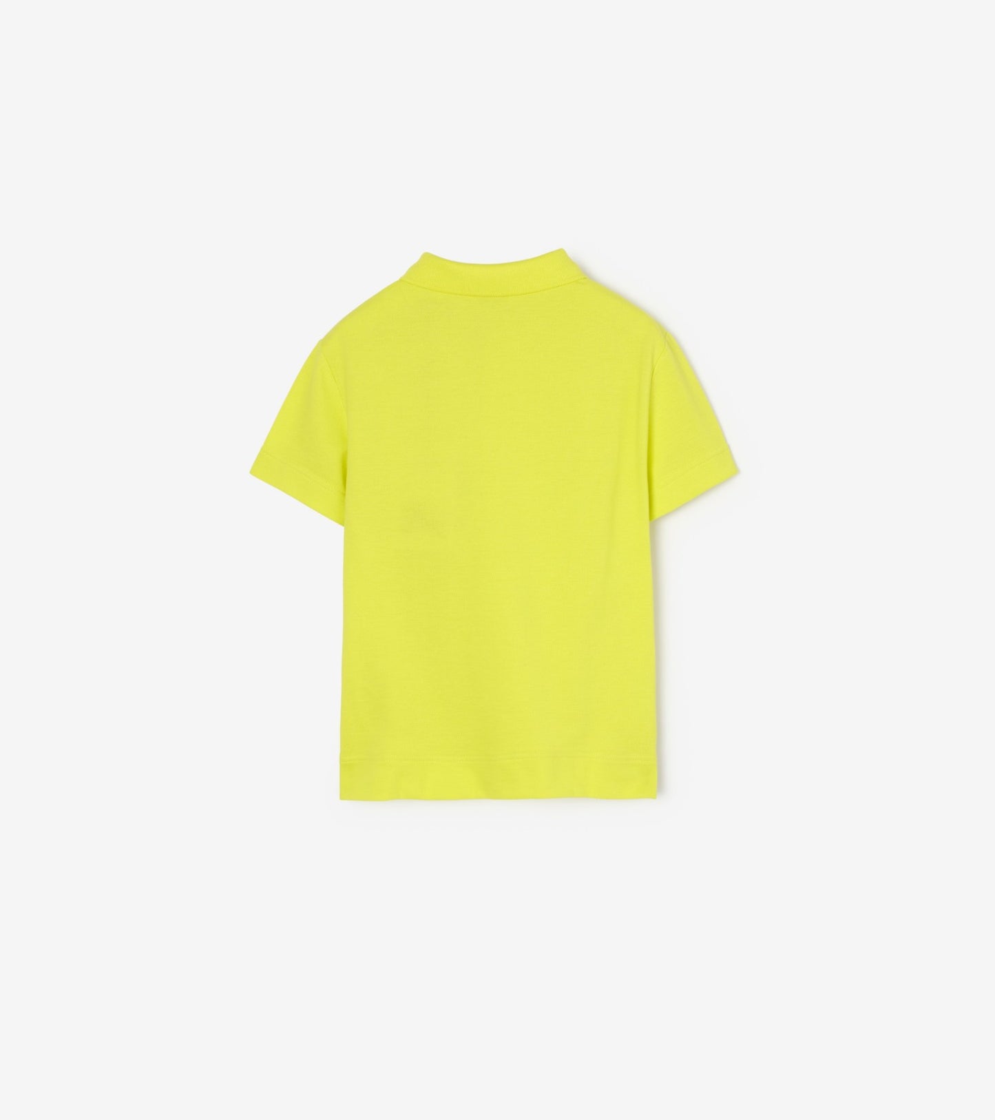 Cotton Piqué Polo Shirt in Vivid lime