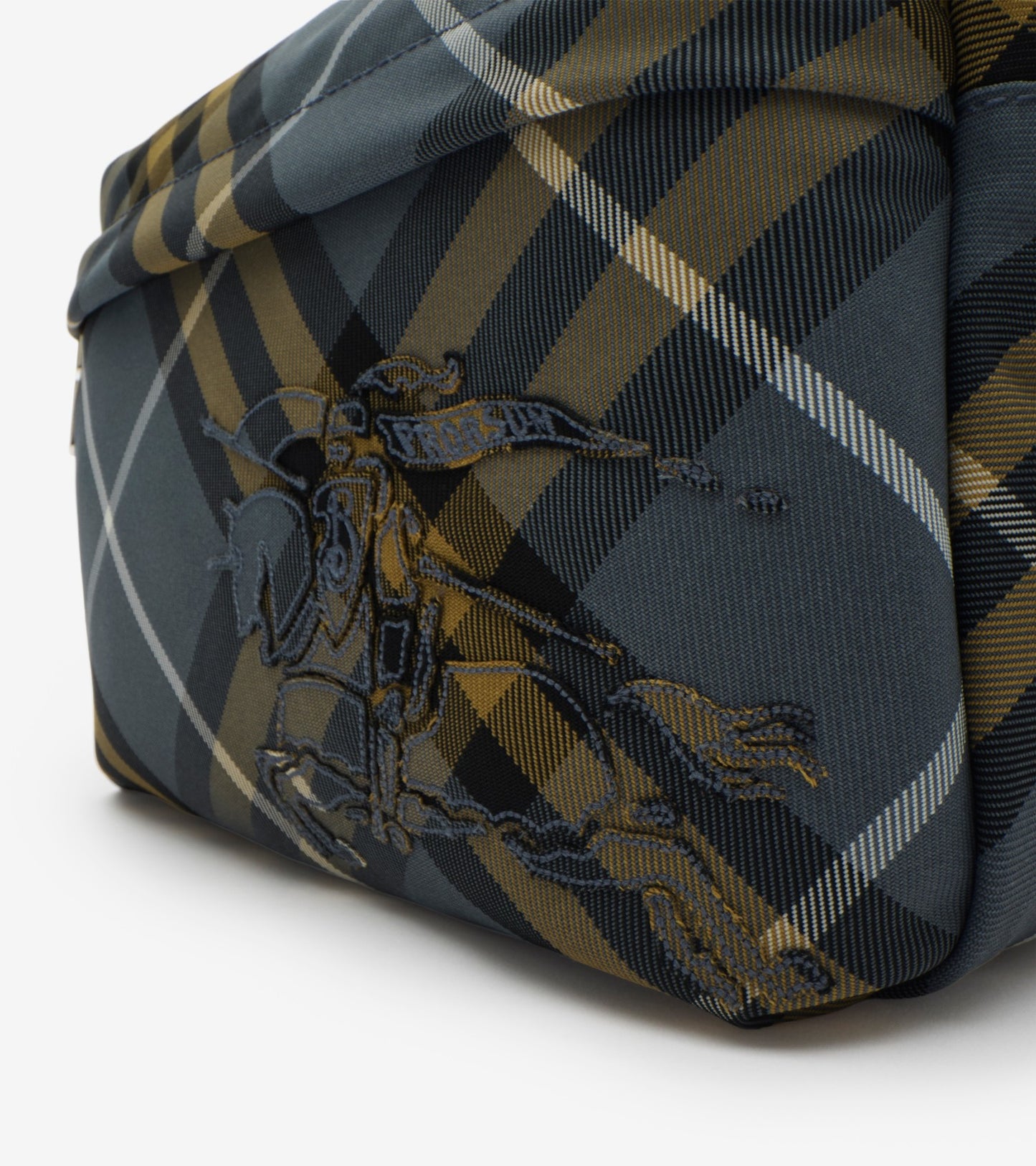 Small Check Crossbody Bag in Wave blue