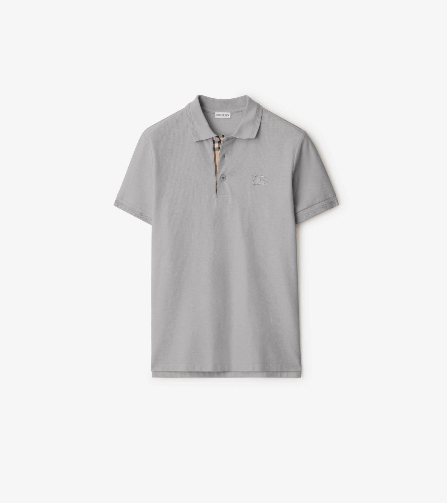 Cotton Polo Shirt in Atom blue
