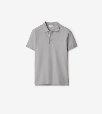 Cotton Polo Shirt in Atom blue