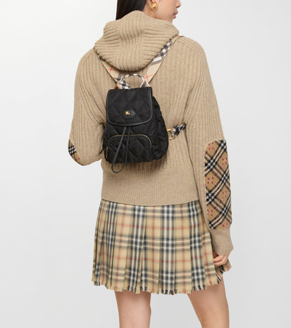Mini Horseshoe Backpack in Black