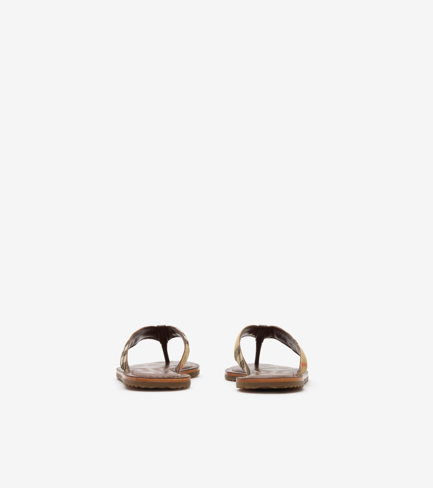 Check Pavilion Sandals in Sand beige