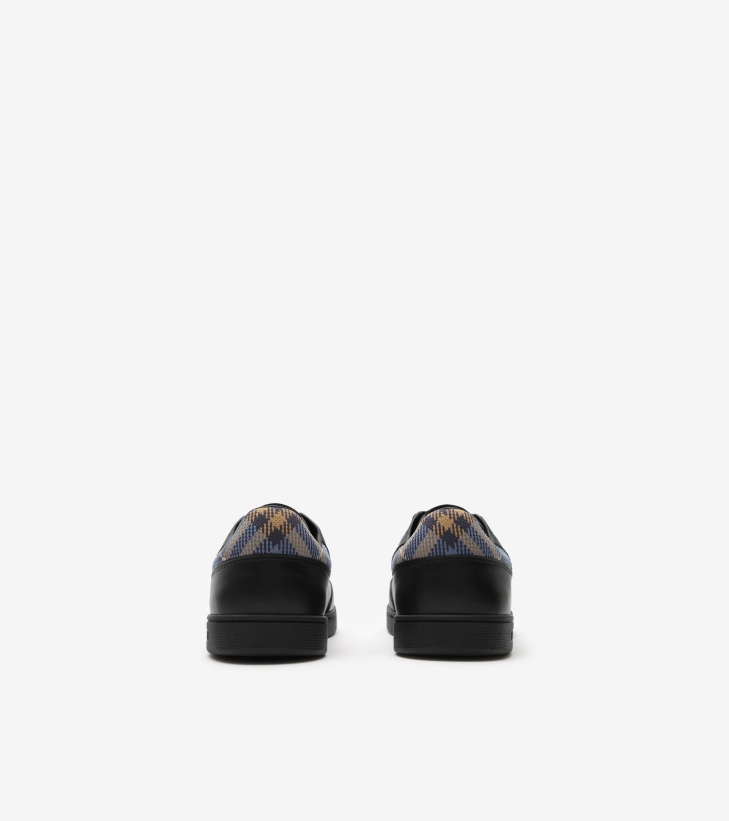 Leather Set Sneakers in Black/wave blue