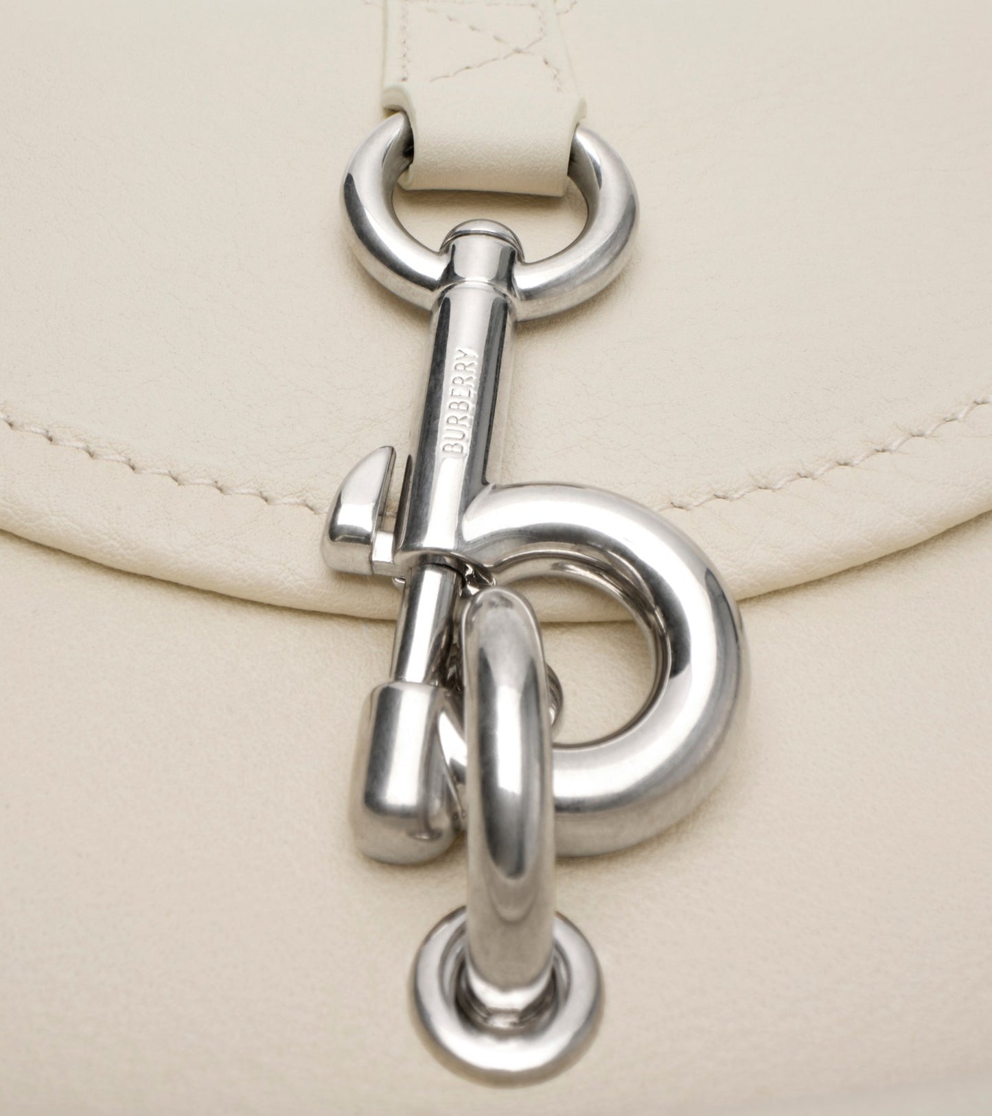Mini B Clip Messenger Bag in Soap beige