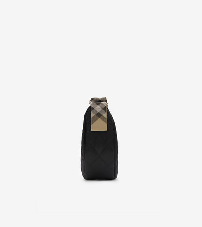 Large Horseshoe Crossbody Bag in Black