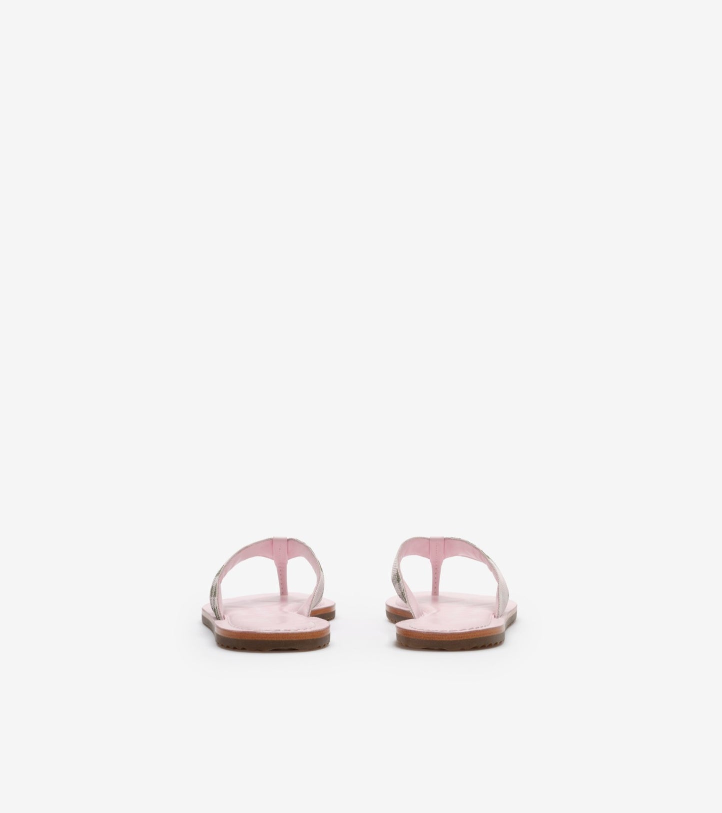 Check Pavilion Sandals in Mallow pink