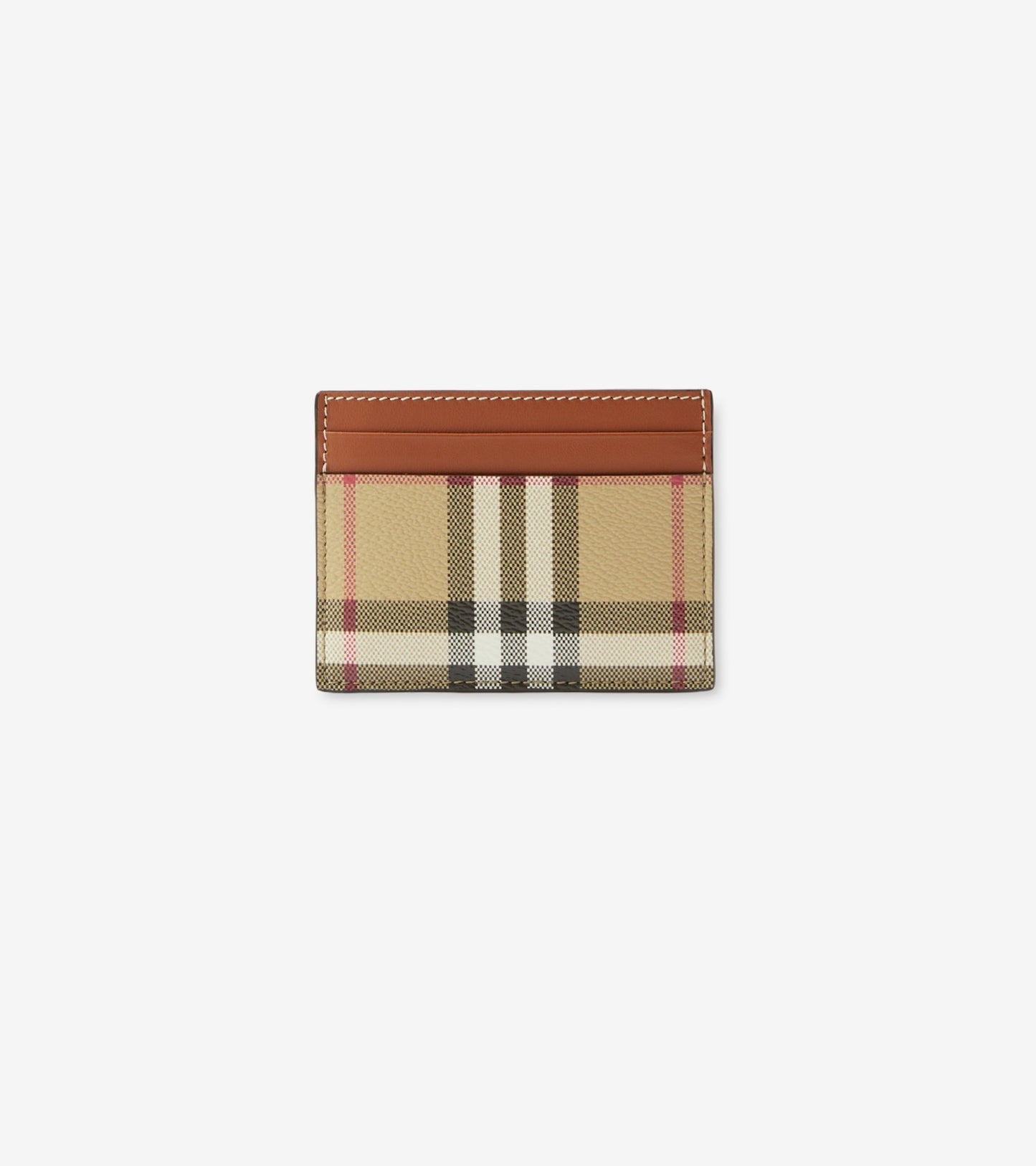 Check Card Case in Archive beige/ruby red
