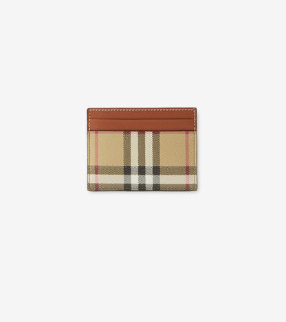 Check Card Case in Archive beige/ruby red
