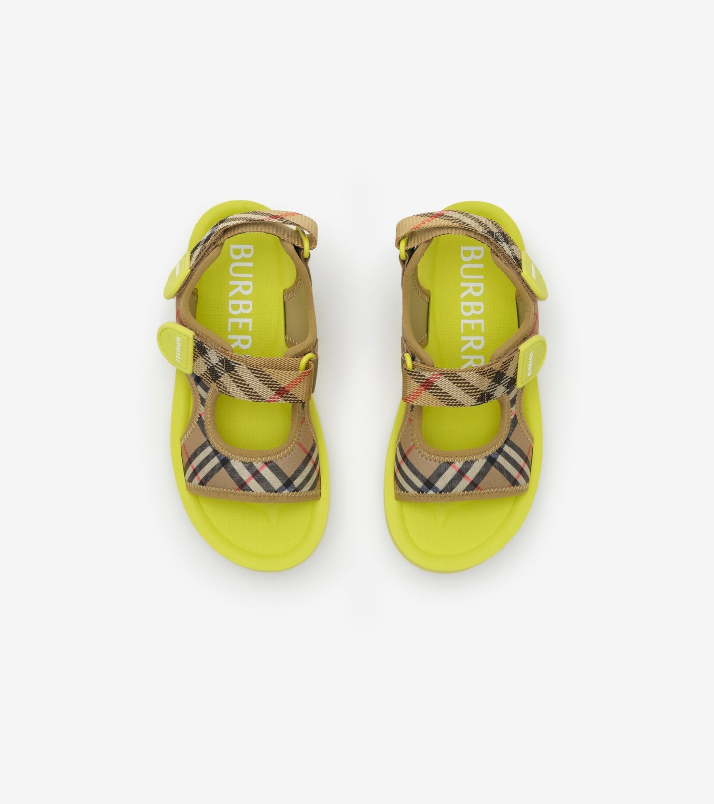 Check Sandals in Sand beige/green - Children