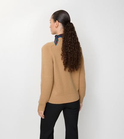Cashmere Cardigan in Butterscotch brown