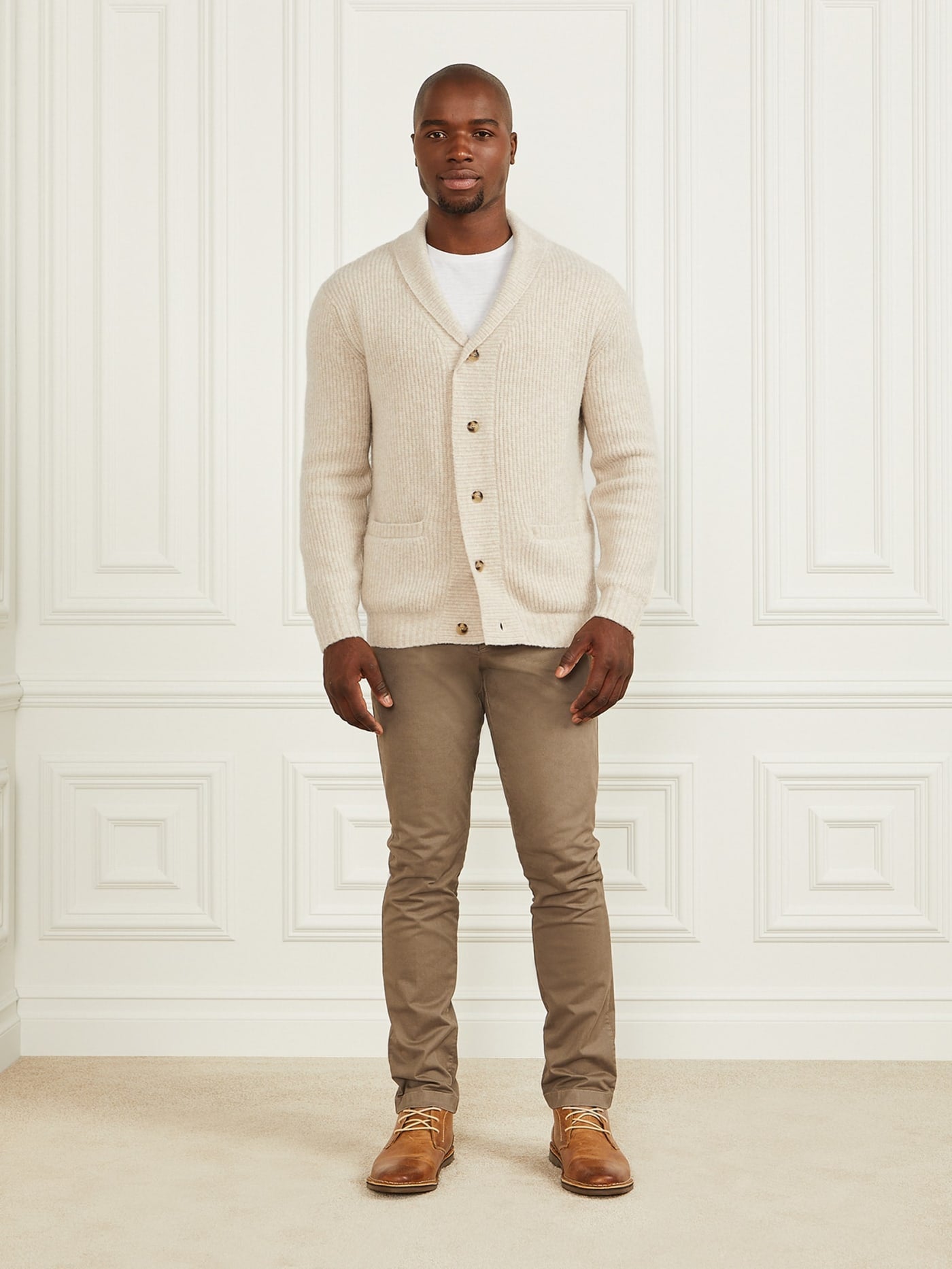 Wool-Blend Cardigan Sweater