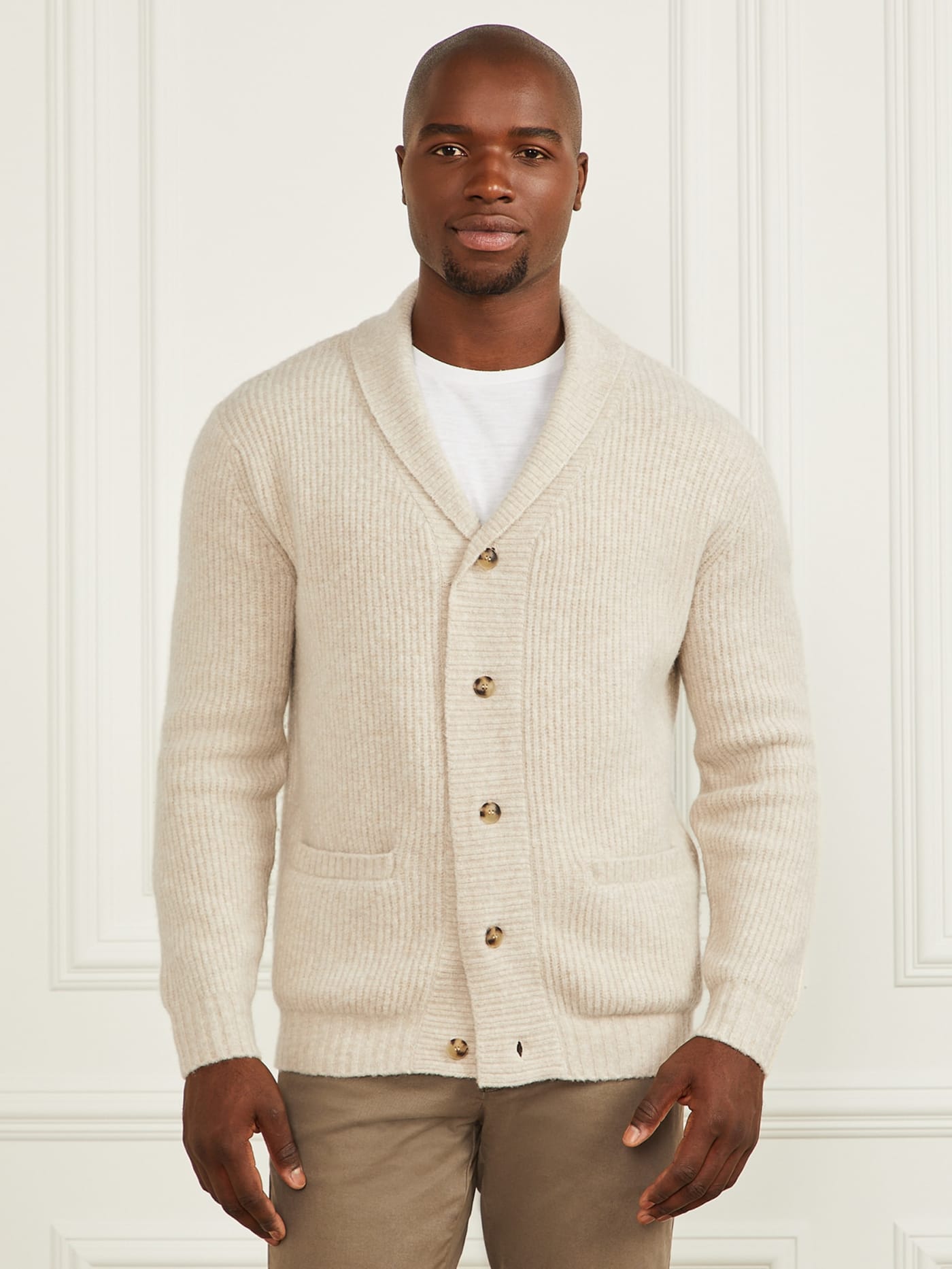 Wool-Blend Cardigan Sweater
