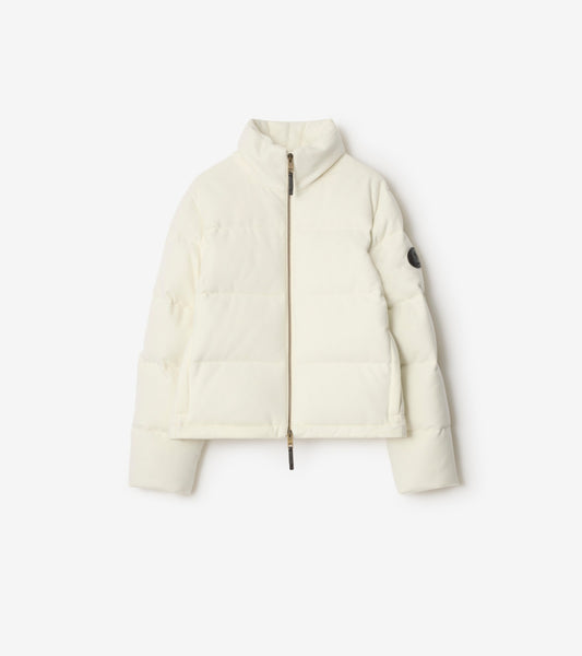 Cashmere Ambleside Puffer Jacket in Ice white