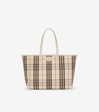 Medium Reversible Bloomsbury Tote in Black/calico beige