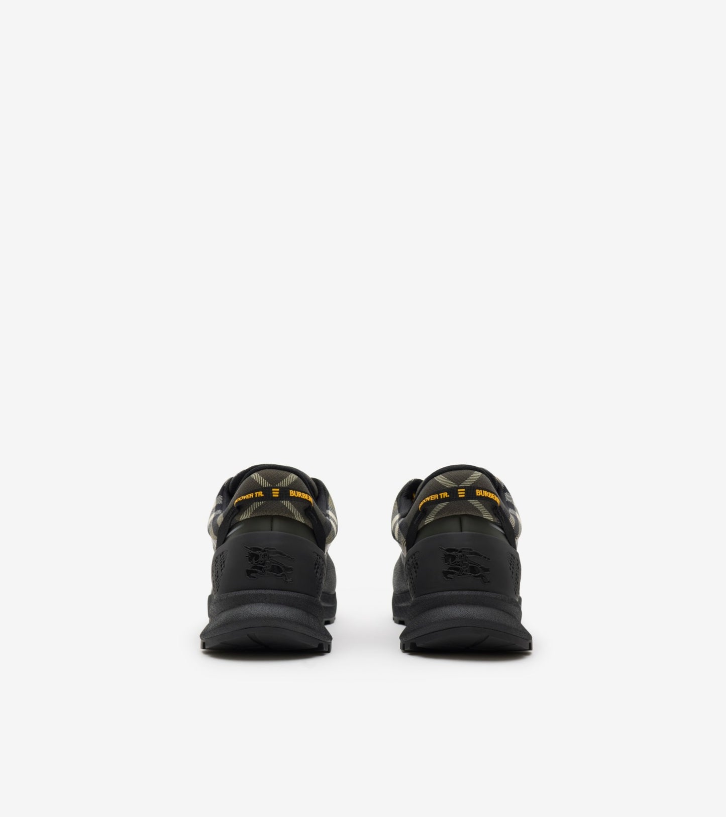 Check and Mesh Discover Sneakers in Thicket green
