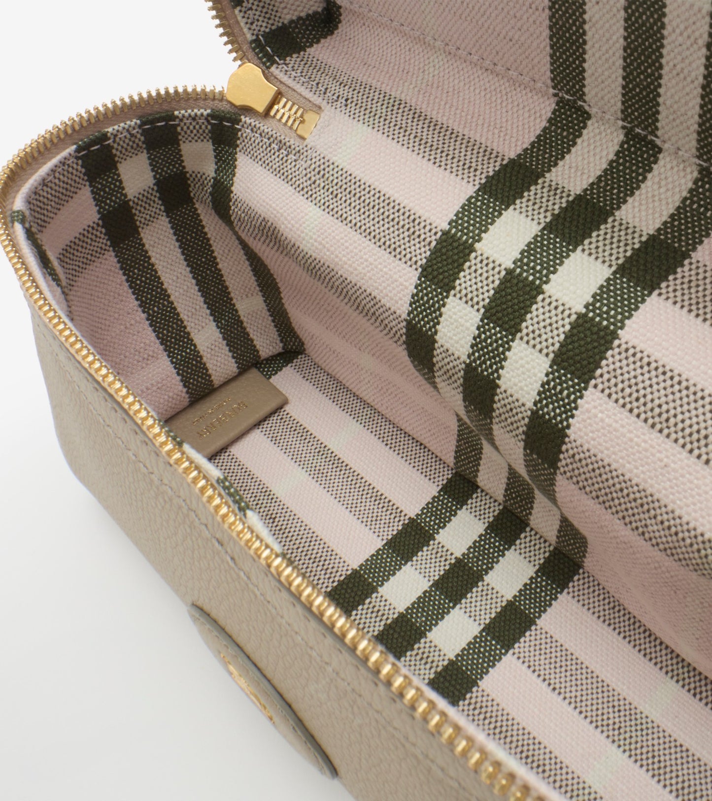 Bloomsbury Vanity Bag in Mushroom beige/mallow pink