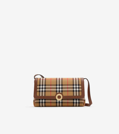 Check Clutch in Antique yellow
