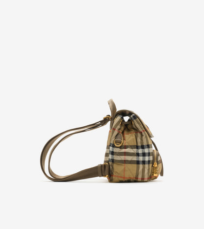 Mini Horseshoe Backpack in Sand beige