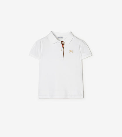 Cotton Polo Shirt in White