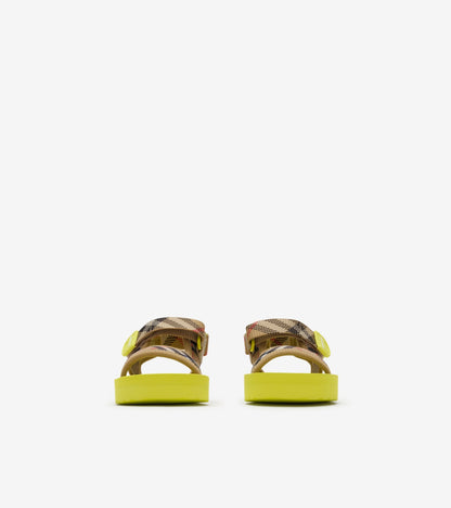 Check Sandals in Sand beige/green - Children