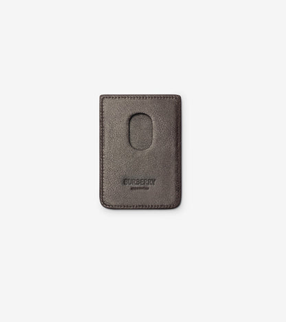 Pop Check Magnetic Card Case in Sand beige