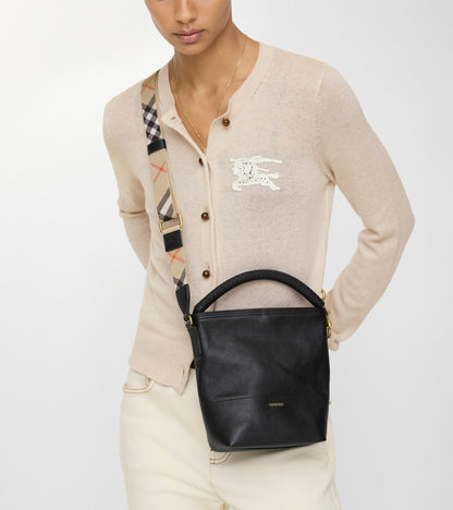 Mini B Clip Bucket Bag in Black