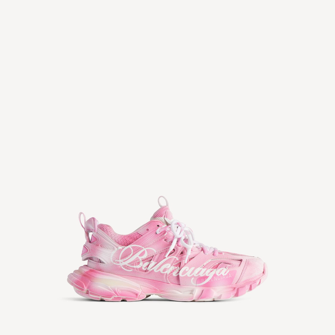 Track stencil logo sneaker