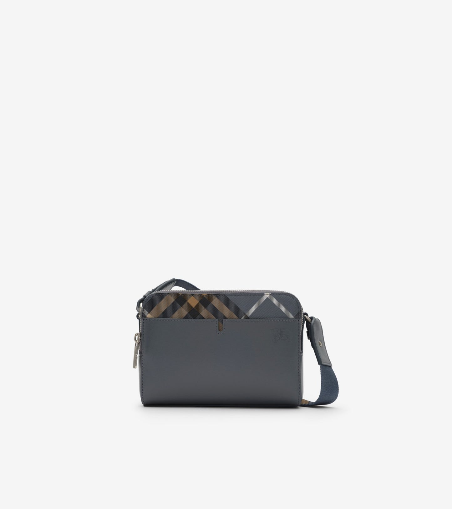 Pop Check Crossbody Bag in Peat brown/sand beige