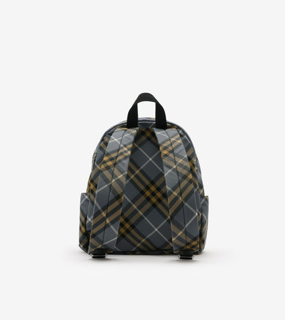 Small Check Backpack in Wave blue