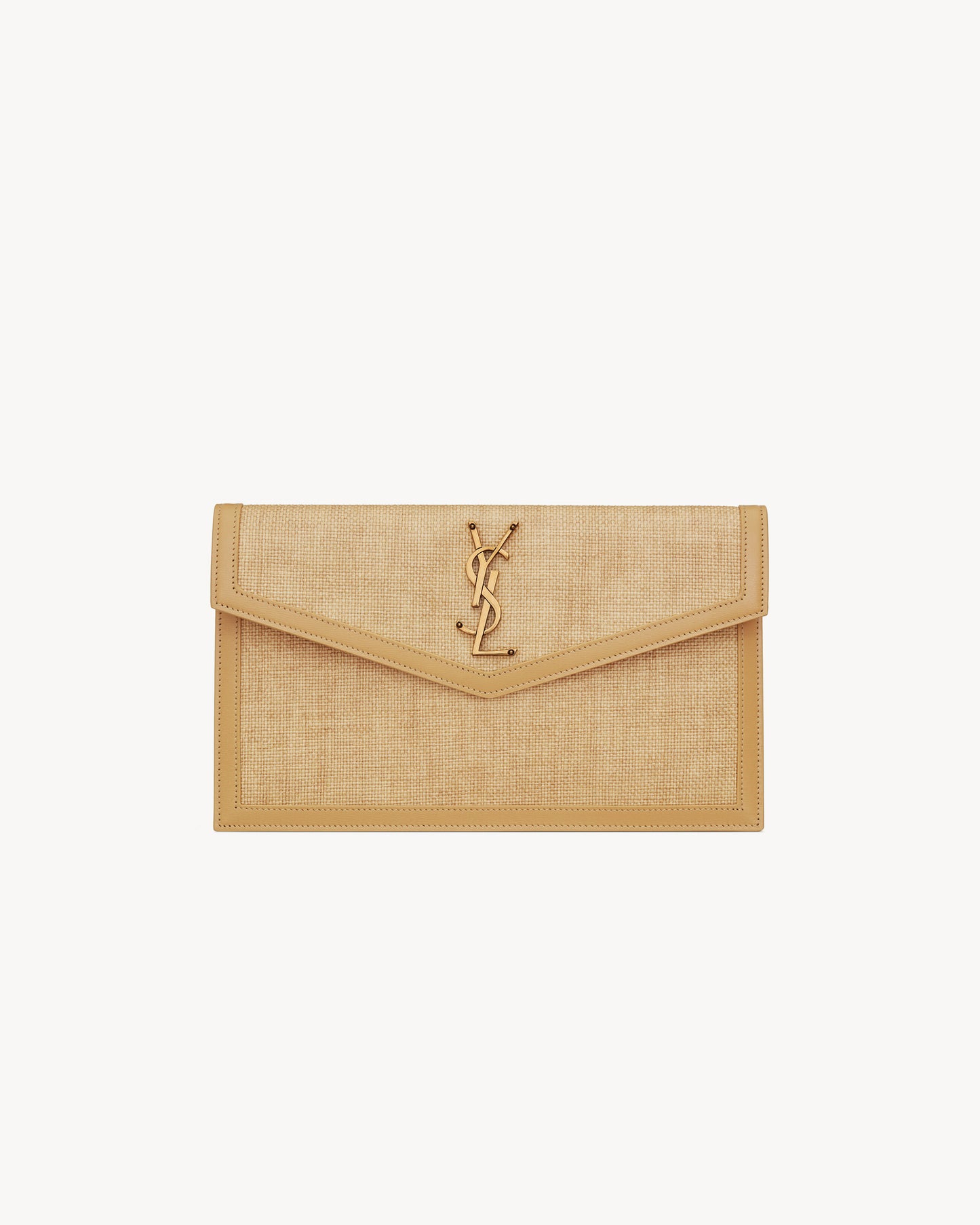 UPTOWN pouch in micro raffia