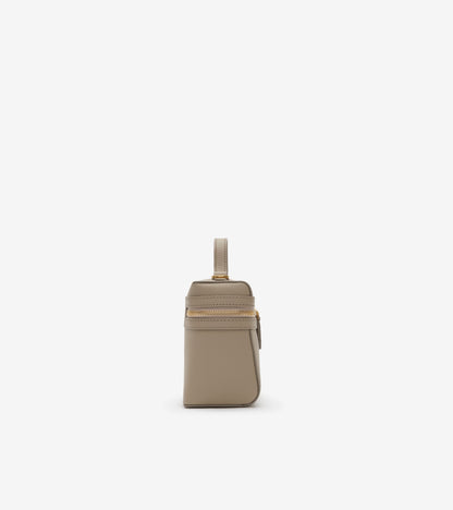 Bloomsbury Vanity Bag in Mushroom beige/mallow pink