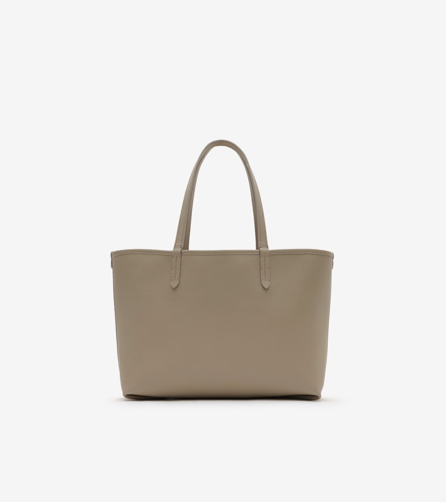 Small Reversible Bloomsbury Tote in Mushroom beige/mallow pink