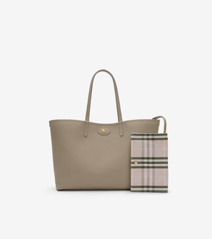 Medium Reversible Bloomsbury Tote in Mushroom beige/mallow pink