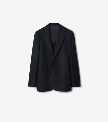 Wool Cashmere Tailored Jacket in Midnight blue