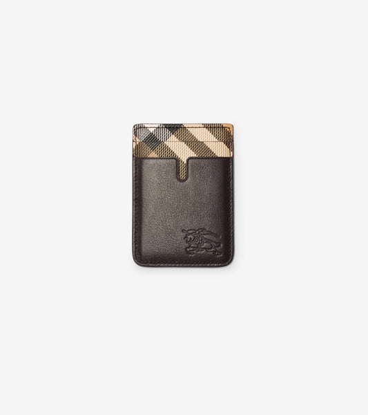 Pop Check Magnetic Card Case in Sand beige