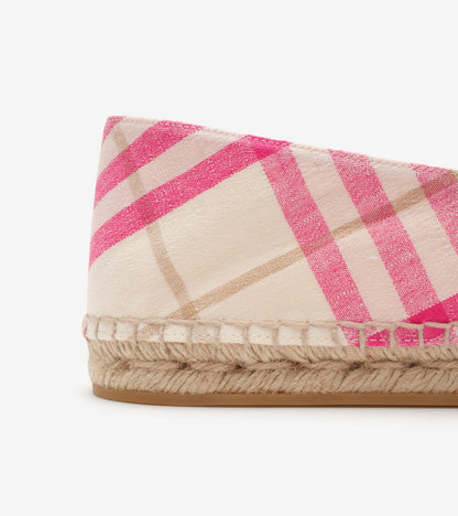 Check Mews Espadrilles in Aubergine purple