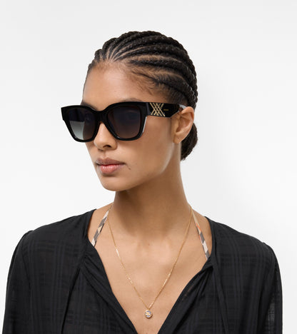Heritage Square Sunglasses in Black