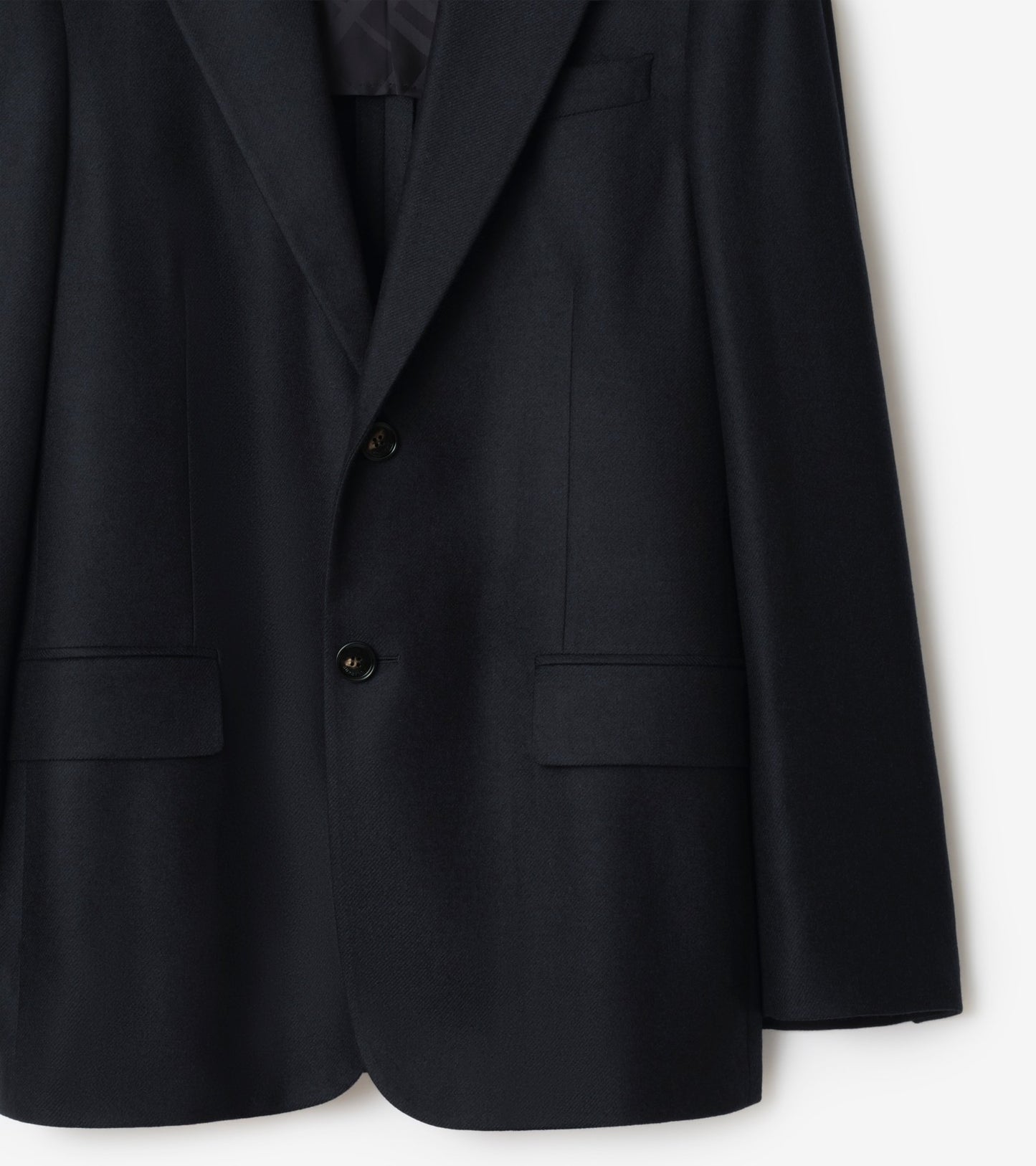 Wool Cashmere Tailored Jacket in Midnight blue
