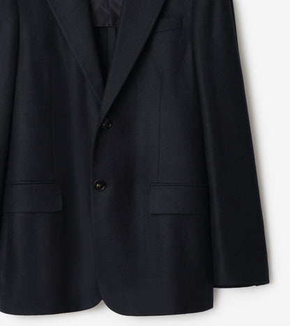 Wool Cashmere Tailored Jacket in Midnight blue